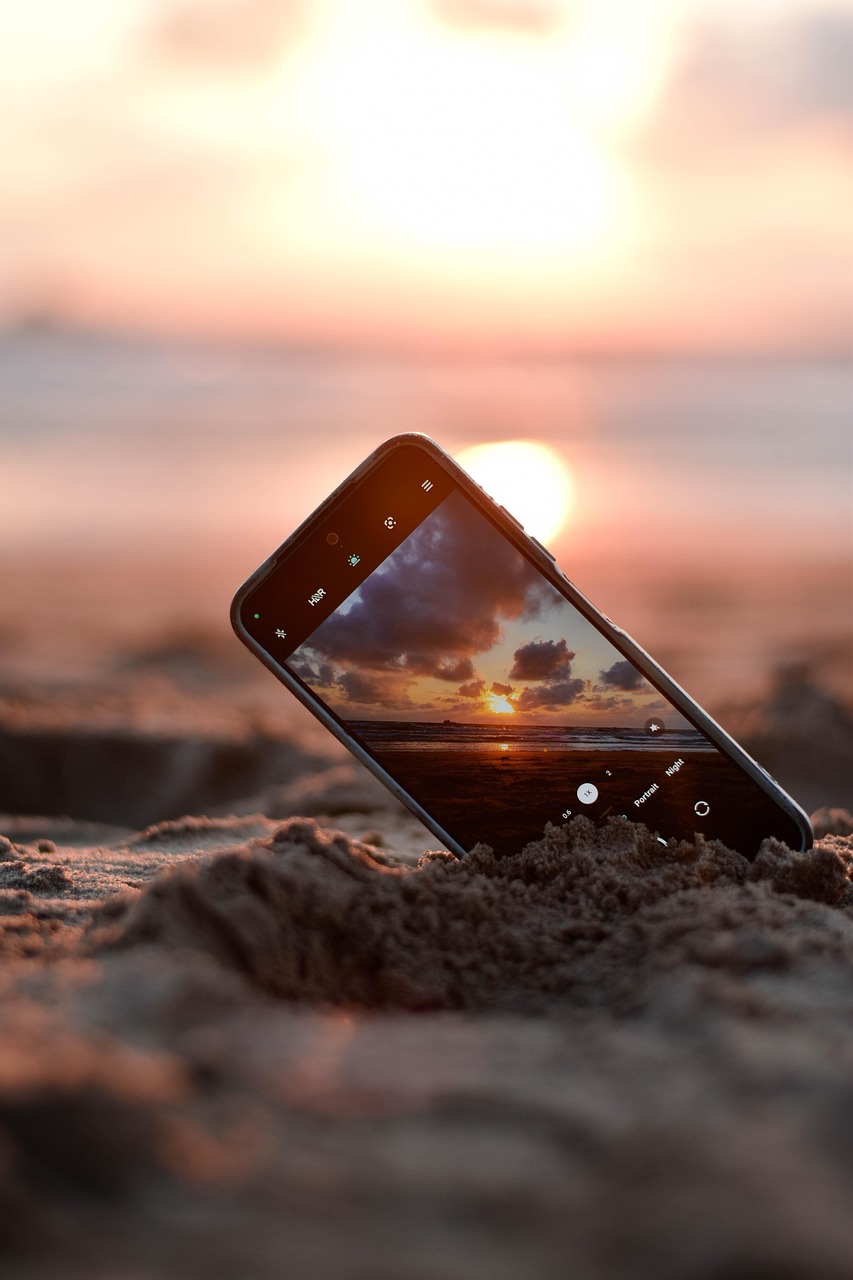 sunset, phone, capture, view, scenery, photography, netherlands, magical, nature, sea, nature, nature, nature, nature, nature